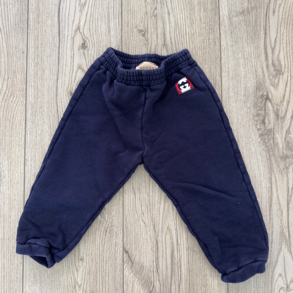 Gucci Kids Dark Blue Joggers